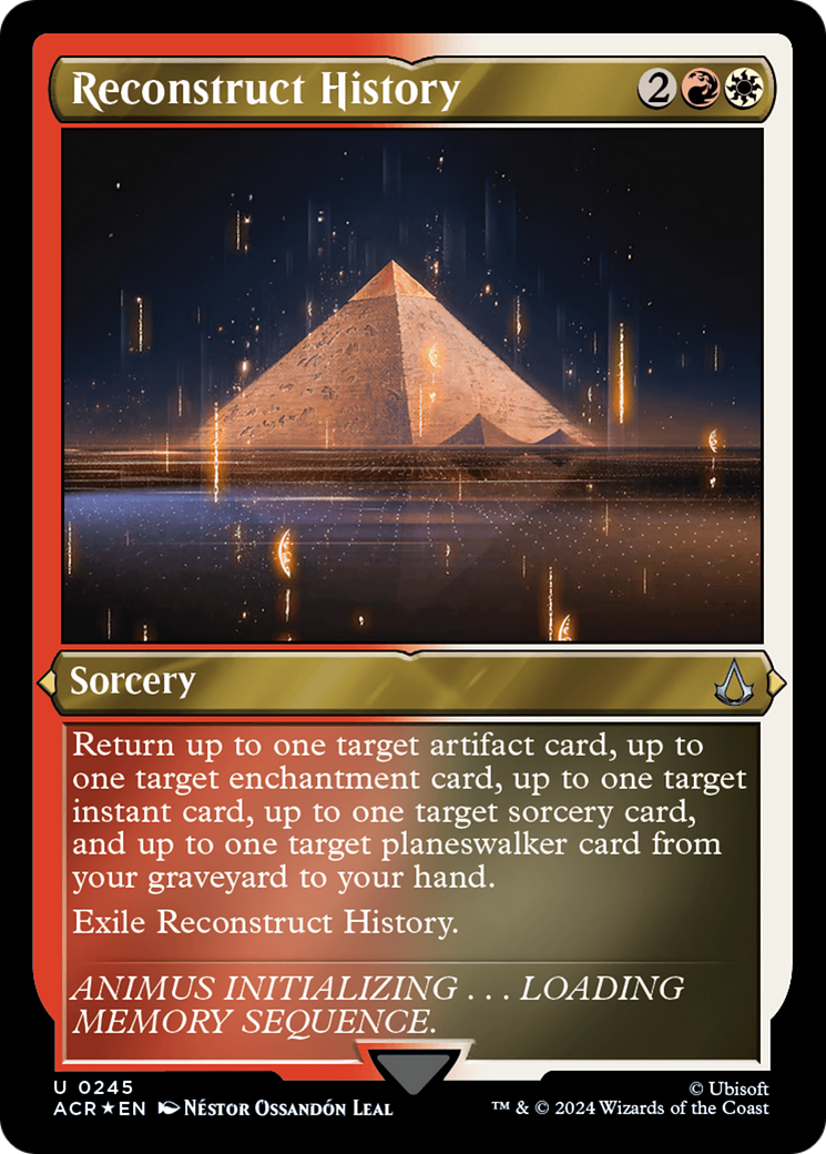 Reconstruct History (ACR-245) - Assassin's Creed Etched Foil-1