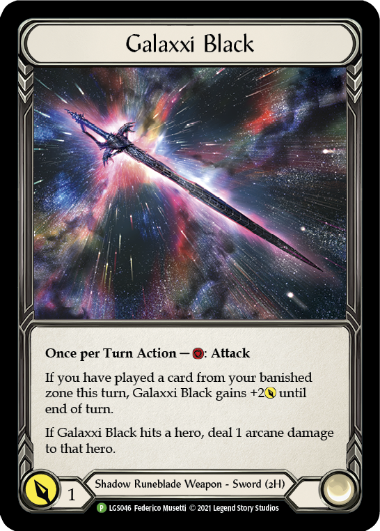 Galaxxi Black [LGS046] (Promo)  Cold Foil-1
