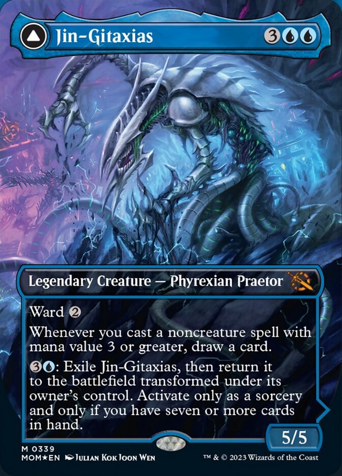 Jin-Gitaxias // The Great Synthesis (Borderless Alternate Art) [March of the Machine]-1