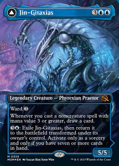 Jin-Gitaxias // The Great Synthesis (Borderless Alternate Art) [March of the Machine]-1