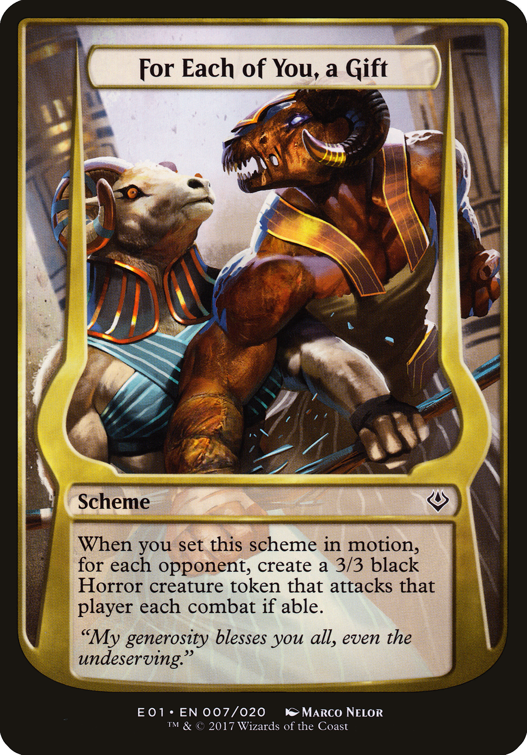 For Each of You, a Gift (Schemes) [Archenemy: Nicol Bolas Schemes]-1