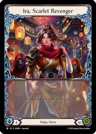 Ira, Scarlet Revenger (Rainbow Foil) [ASR001] (Armory Deck: Ira)  Rainbow Foil-1