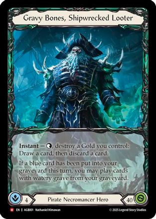 Gravy Bones, Shipwrecked Looter (Regular) [AGB001] (Armory Deck: Gravy Bones)-1