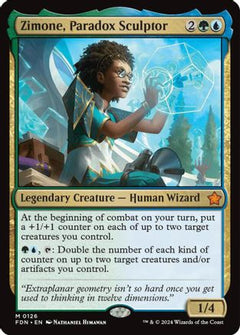 Zimone, Paradox Sculptor (PPTDM-126) - Promo Pack: Tarkir: Dragonstorm Foil-1