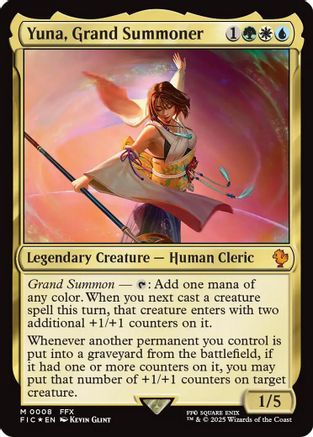 Yuna, Grand Summoner (FIC-008) - Commander: FINAL FANTASY-1
