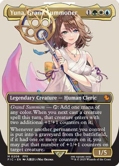 Yuna, Grand Summoner (Borderless) (FIC-208) - Commander: FINAL FANTASY Foil-1