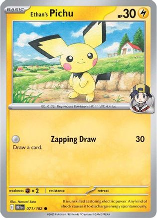 Ethan's Pichu (071/182) [Scarlet & Violet: Destined Rivals]-1