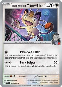 Team Rocket's Meowth (149/182) [Scarlet & Violet: Destined Rivals]-1