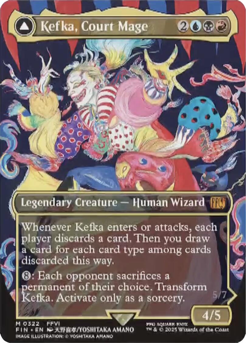 Kefka, Court Mage // Kefka, Ruler of Ruin (Borderless) (0322) [FINAL FANTASY]-1