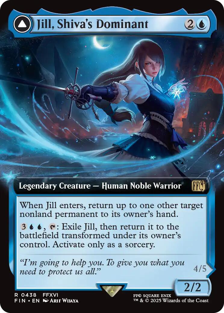 Jill, Shiva's Dominant // Shiva, Warden of Ice (Extended Art) [FINAL FANTASY]-1