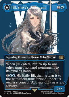Jill, Shiva's Dominant // Shiva, Warden of Ice (Borderless) (Surge Foil) [FINAL FANTASY]-1