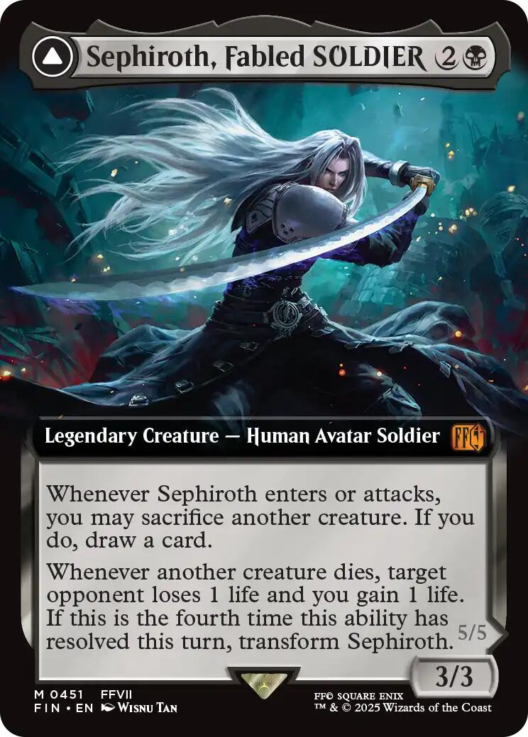 Sephiroth, Fabled SOLDIER // Sephiroth, One-Winged Angel (Extended Art) [FINAL FANTASY]-1