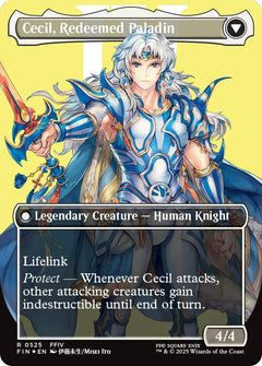 Cecil, Dark Knight // Cecil, Redeemed Paladin (Borderless) (Surge Foil) [FINAL FANTASY]-2