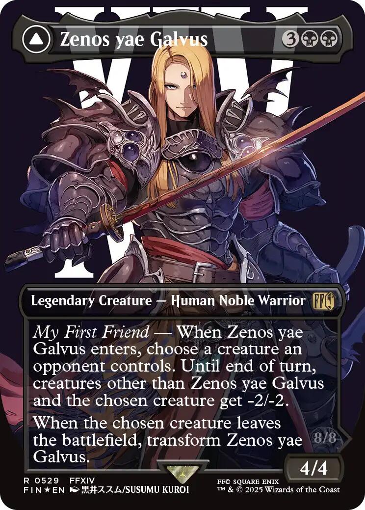 Zenos yae Galvus // Shinryu, Transcendent Rival (Borderless) (Surge Foil) [FINAL FANTASY]-1