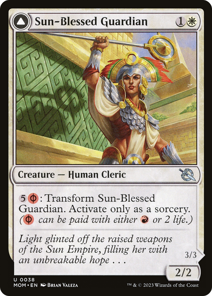 Sun-Blessed Guardian // Furnace-Blessed Conqueror [March of the Machine]-3