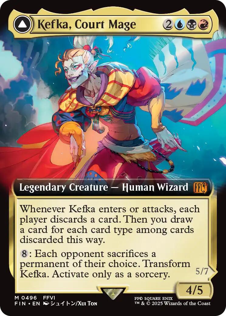 Kefka, Court Mage // Kefka, Ruler of Ruin (Extended Art) [FINAL FANTASY]-1