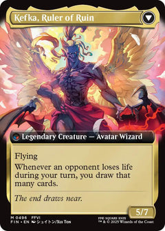 Kefka, Court Mage // Kefka, Ruler of Ruin (Extended Art) [FINAL FANTASY]-2