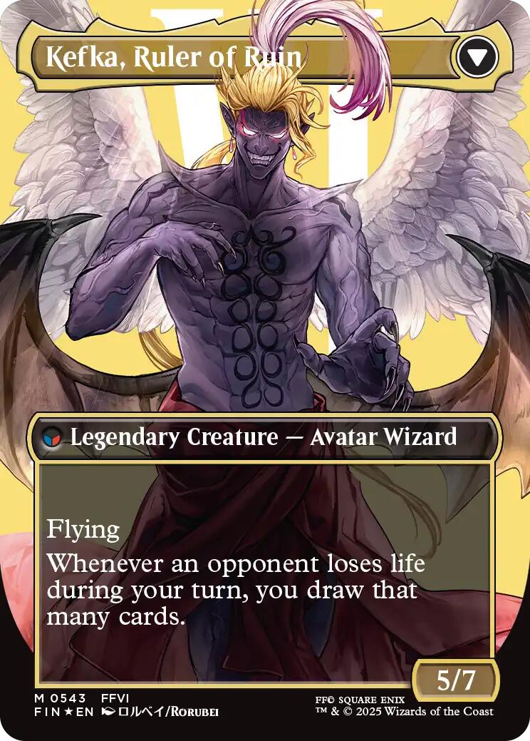 Kefka, Court Mage // Kefka, Ruler of Ruin (Borderless) (Surge Foil) [FINAL FANTASY]-2