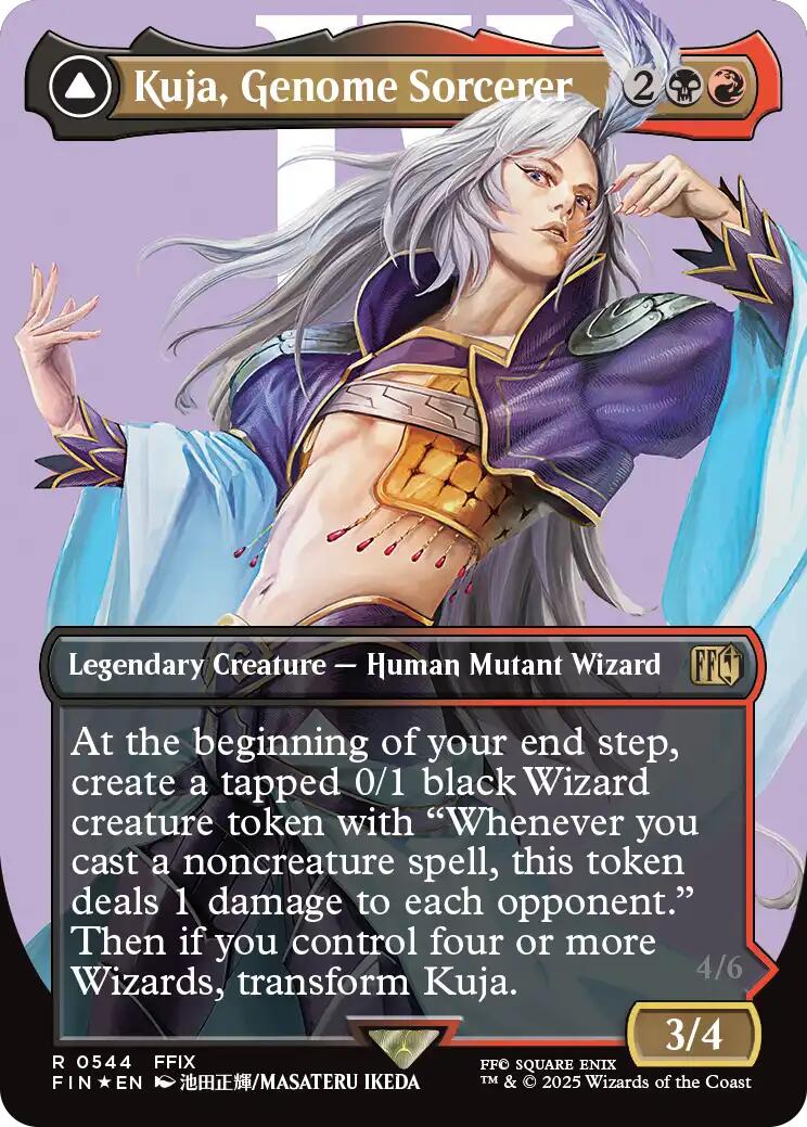 Kuja, Genome Sorcerer // Trance Kuja, Fate Defied (Borderless) (Surge Foil) [FINAL FANTASY]-1
