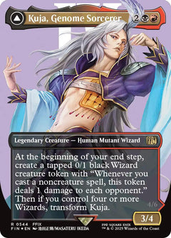 Kuja, Genome Sorcerer // Trance Kuja, Fate Defied (Borderless) (Surge Foil) [FINAL FANTASY]-1