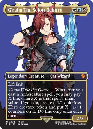 G'raha Tia, Scion Reborn (Borderless) [FINAL FANTASY Commander]-1