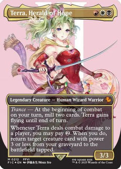 Terra, Herald of Hope (Borderless) (Surge Foil) [FINAL FANTASY Commander]-1