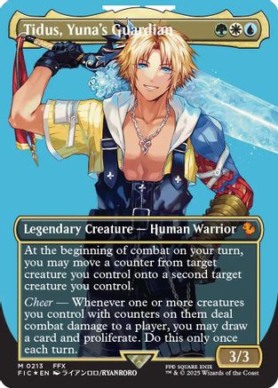 Tidus, Yuna's Guardian (Borderless) (Surge Foil) [FINAL FANTASY Commander]-1