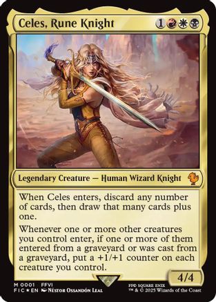 Celes, Rune Knight (0001) [FINAL FANTASY Commander]-1