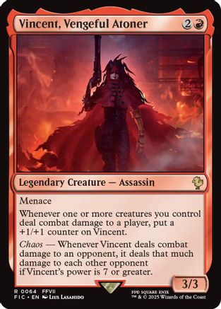 Vincent, Vengeful Atoner (FIC-064) - Commander: FINAL FANTASY-1