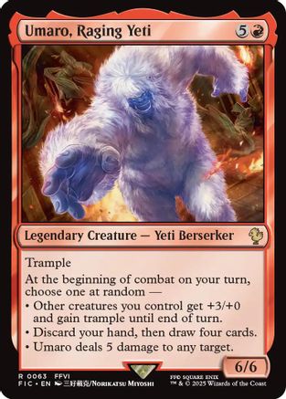 Umaro, Raging Yeti (FIC-063) - Commander: FINAL FANTASY-1