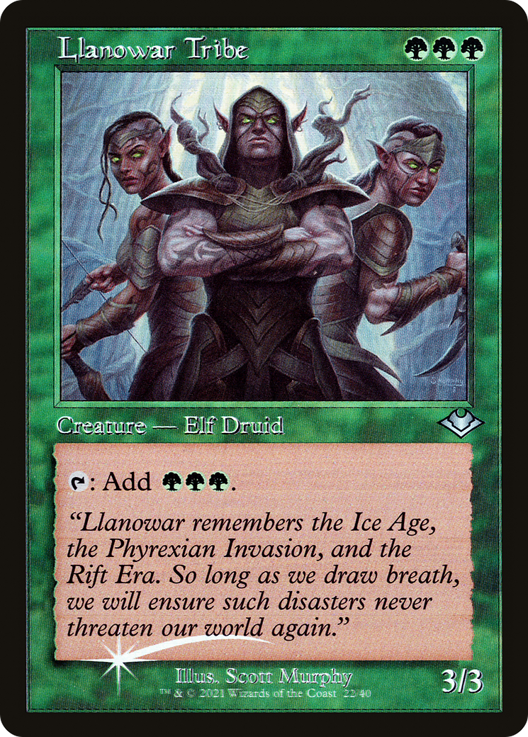 Llanowar Tribe (Retro) [Modern Horizons]-1