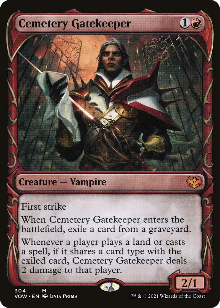 Cemetery Gatekeeper (Showcase Fang Frame) [Innistrad: Crimson Vow]-1