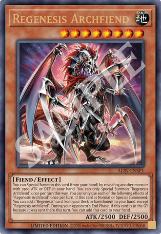 Regenesis Archfiend [ALIN-ENSP1] Ultra Rare