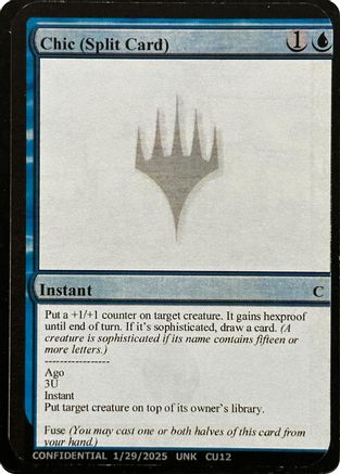 Chic (Split Card) [Unknown Event]-1