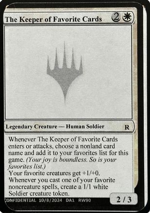 The Keeper of Favorite Cards [Unknown Event]-1