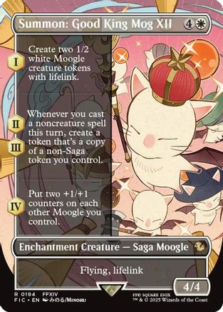 Summon: Good King Mog XII (Borderless) [FINAL FANTASY Commander]-1