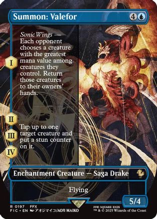 Summon: Valefor (Borderless) [FINAL FANTASY Commander]-1