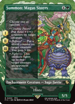 Summon: Magus Sisters (Borderless) [FINAL FANTASY Commander]-1