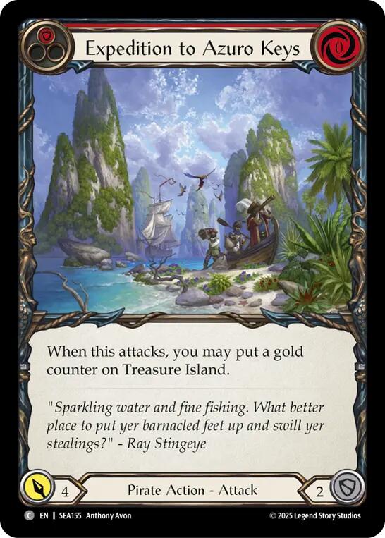 Expedition to Azuro Keys [SEA155] (High Seas)  Rainbow Foil-1