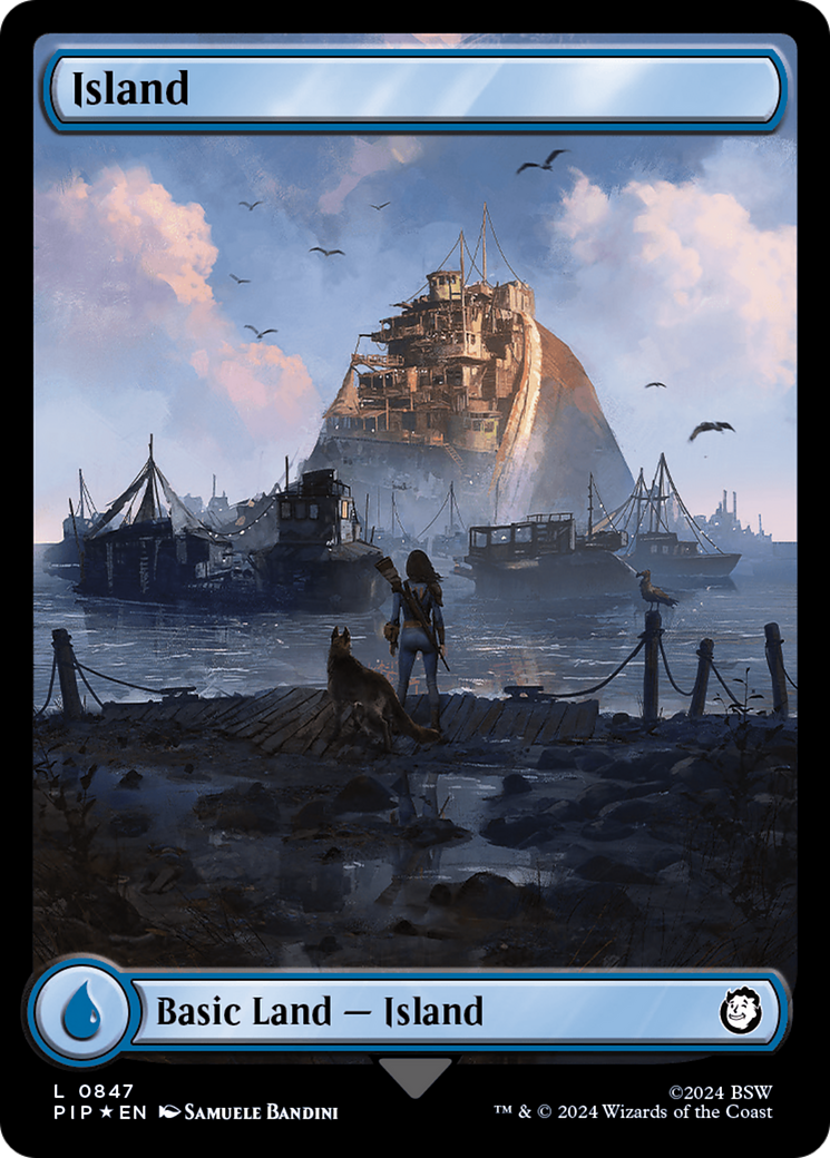 Island (0847) (Surge Foil) [Fallout]-1