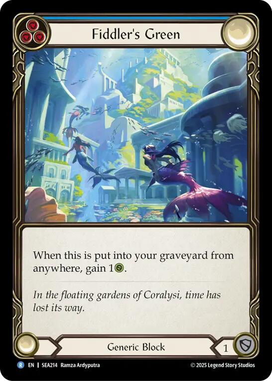 Fiddler's Green (Blue) [SEA214] (High Seas)  Rainbow Foil-1