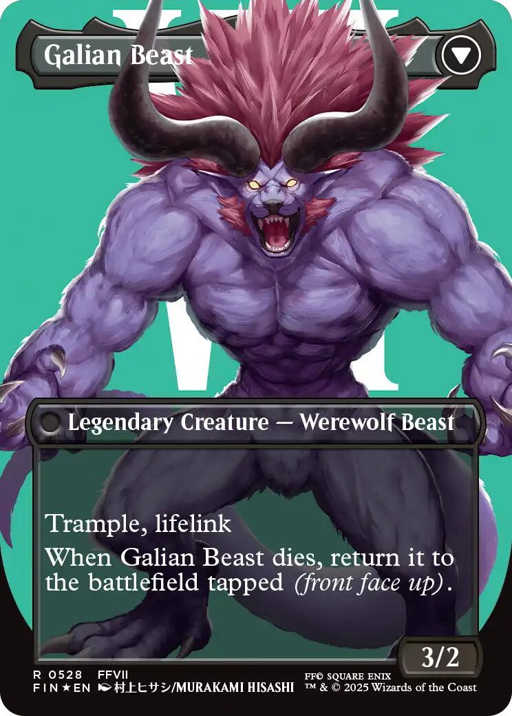 Vincent Valentine // Galian Beast (Borderless) (Surge Foil) [FINAL FANTASY]-2