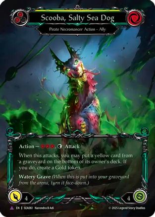 Scooba, Salty Sea Dog (Marvel) [SEA061] (High Seas)  Cold Foil-1