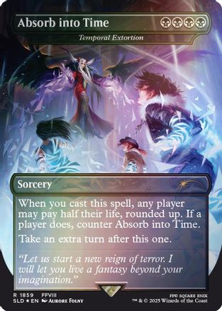 Absorb into Time - Temporal Extortion (Rainbow Foil) [Secret Lair Drop Series]-1