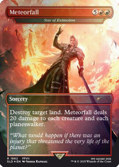 Meteorfall - Star of Extinction (Rainbow Foil) [Secret Lair Drop Series]-1