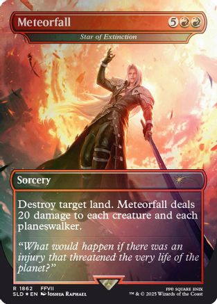 Meteorfall - Star of Extinction (Rainbow Foil) [Secret Lair Drop Series]-1