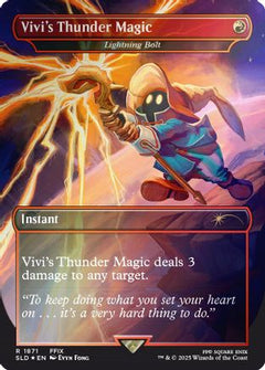 Vivi's Thunder Magic - Lightning Bolt (Rainbow Foil) (SLD-1871) - Secret Lair Drop Series Foil-1