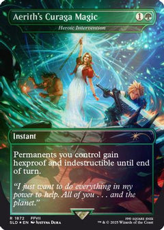 Aerith's Curaga Magic - Heroic Intervention (Rainbow Foil) [Secret Lair Drop Series]-1