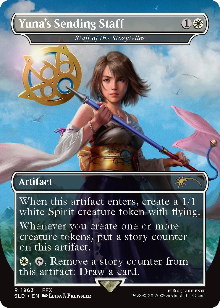Yuna's Sending Staff - Staff of the Storyteller [Secret Lair Drop Series]-1