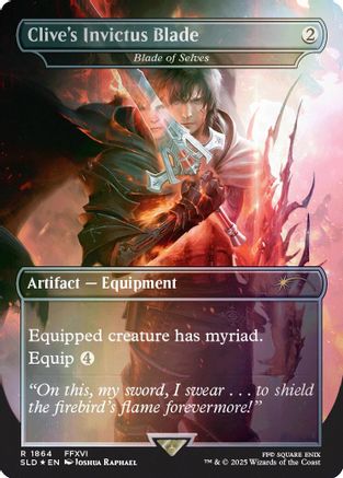 Clive's Invictus Blade - Blade of Selves (Rainbow Foil) [Secret Lair Drop Series]-1